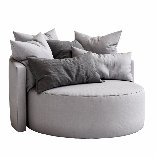 cosy armchair by papadatos 3D Модель .c4d .max .obj .3ds .fbx .stl .blend 
