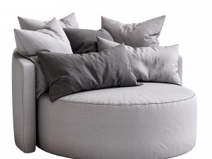 cosy armchair by papadatos Modello 3D