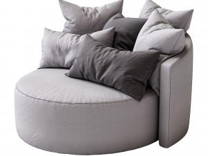 cosy armchair by papadatos 3D Модель