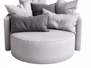 cosy armchair by papadatos 3D Модель
