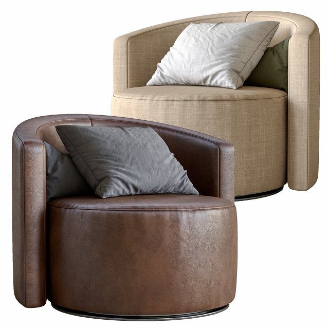 cosy armchair by papadatos Modello 3D .c4d .max .obj .3ds .fbx .stl .blend 