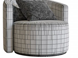cosy armchair by papadatos 3D Model