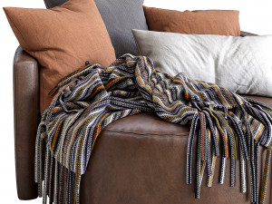 leather armchair cosybed by papadatos Modèle 3D