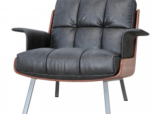 daiki leather armchair 3Dモデル