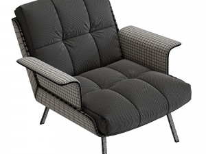 daiki leather armchair 3Dモデル