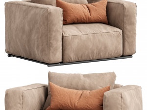 poliform armchair shangai 3D Модель