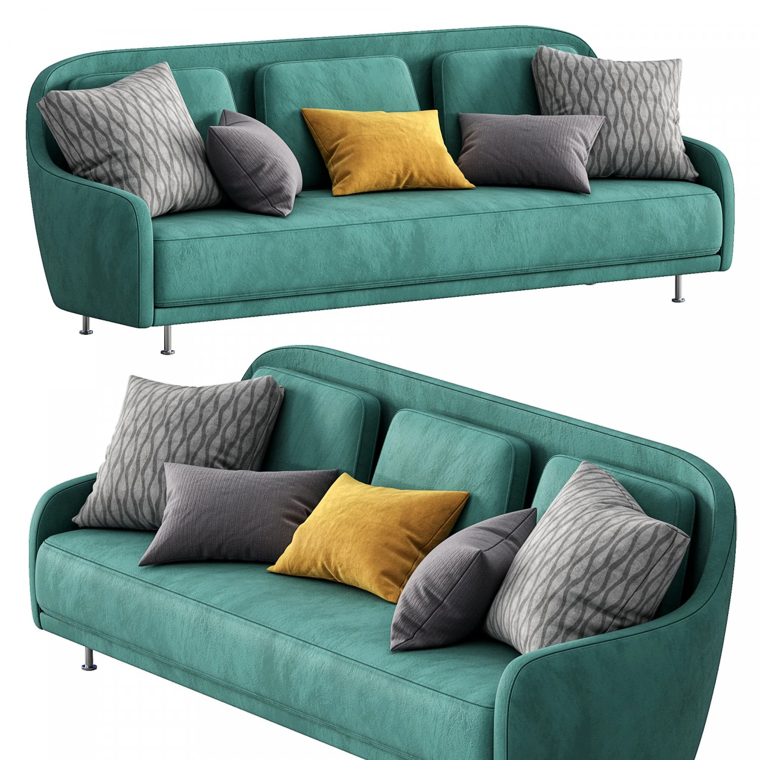 sofa audrey 3D Model .c4d .max .obj .3ds .fbx .stl .blend 