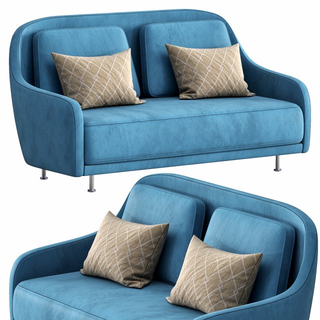 sofa audrey 3D Модель .c4d .max .obj .3ds .fbx .stl .blend 