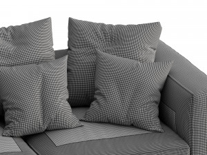flexform sofa grandemare 3D Model
