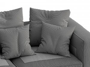 flexform sofa grandemare 3D Model