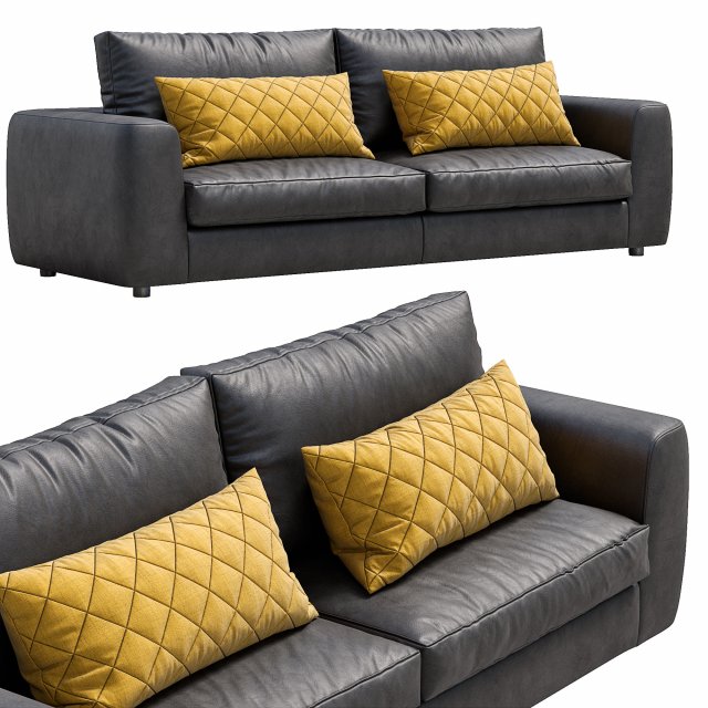 leather sofa alameda9 1 3D-Modell .c4d .max .obj .3ds .fbx .stl .blend 