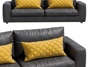 leather sofa alameda9 1 3D Model