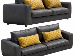 leather sofa alameda9 1 3D Model