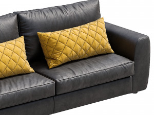 leather sofa alameda9 1 3D-Modell