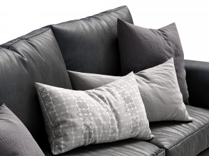 leather sofa alameda9 2 3D 模型