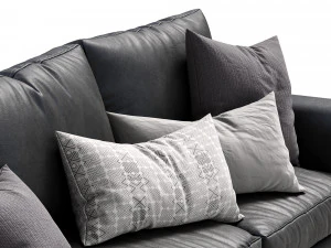 leather sofa alameda9 2 3D Model