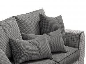 leather sofa alameda9 2 3D 模型