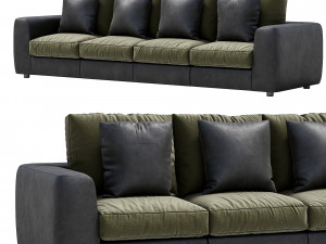 leather sofa alameda9 3 Modello 3D