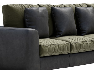 leather sofa alameda9 3 Modello 3D