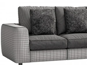 leather sofa alameda9 3 3D Model