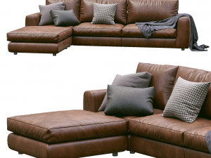 leather sofa alameda9 6 Modelo 3D