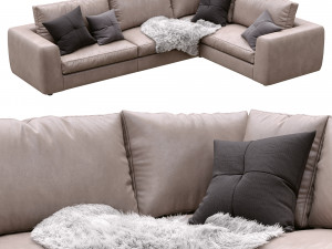 leather sofa alameda9 7 3D मॉडल