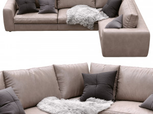 leather sofa alameda9 7 Modelo 3D