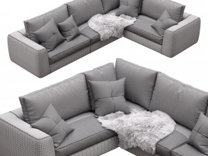 leather sofa alameda9 7 Modelo 3D