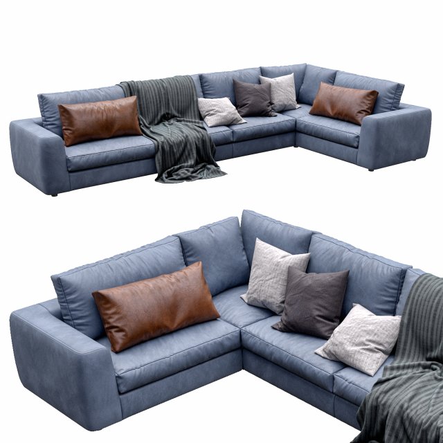 leather sofa alameda9 8 3D Model .c4d .max .obj .3ds .fbx .stl .blend 
