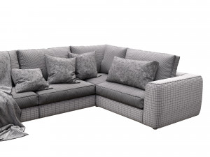 leather sofa alameda9 8 3D Model