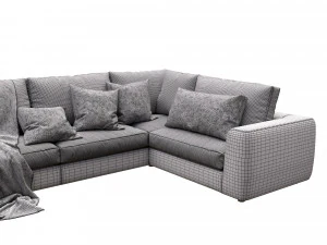 leather sofa alameda9 8 3D Model