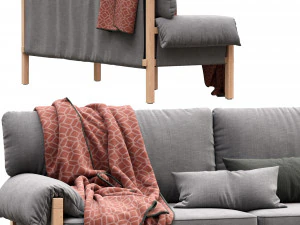 lita sofa by urban outfitters 3D Model