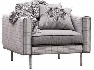boutique armchair by moooi Modello 3D