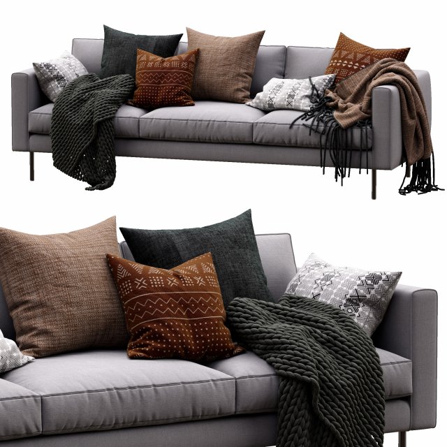 boutique sofa by moooi 3D Model .c4d .max .obj .3ds .fbx .stl .blend 