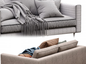 boutique sofa by moooi Model 3D