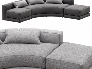 lewis curved by montauksofa 3D 모델