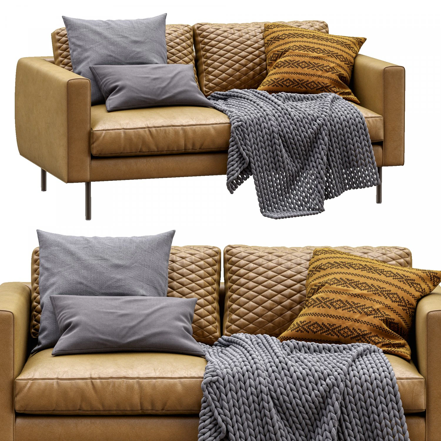 boutique leather sofa by moooi 3D Model .c4d .max .obj .3ds .fbx .stl .blend