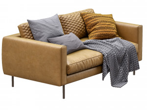 boutique leather sofa by moooi Modelo 3D