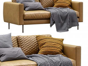 boutique leather sofa by moooi 3D Model