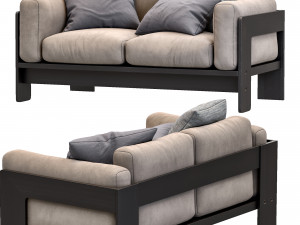 bastiano petite settee by knoll 3D Модель