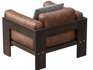 bastiano petite settee by knoll Modèle 3D
