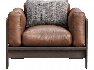 bastiano petite settee by knoll Modèle 3D