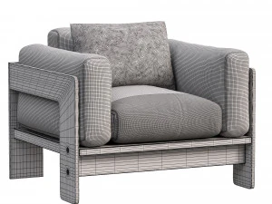 bastiano petite settee by knoll 3D Model
