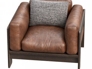 bastiano petite settee by knoll Modèle 3D
