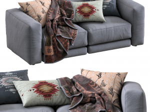 sofa lewis by montauksofa 3D Model
