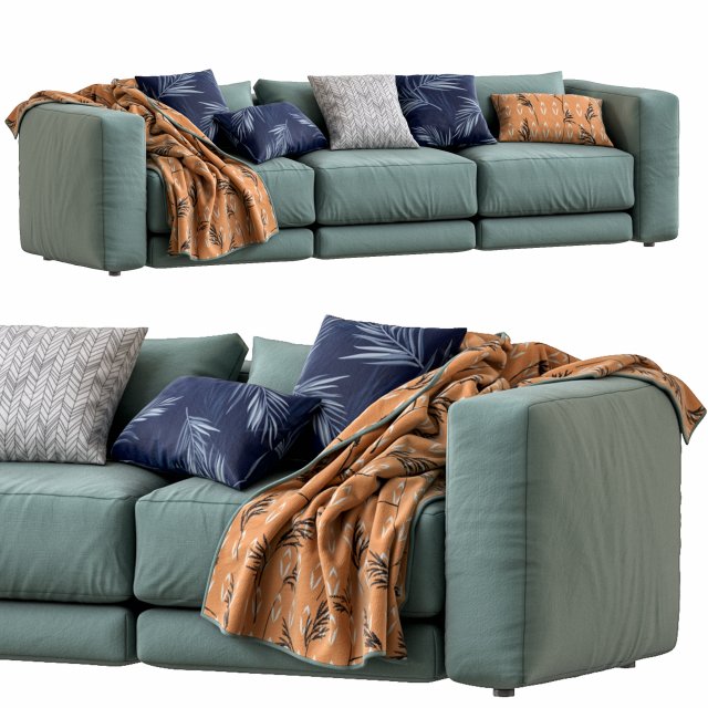 sofa lewis by montauksofa Modelo 3D .c4d .max .obj .3ds .fbx .stl .blend 
