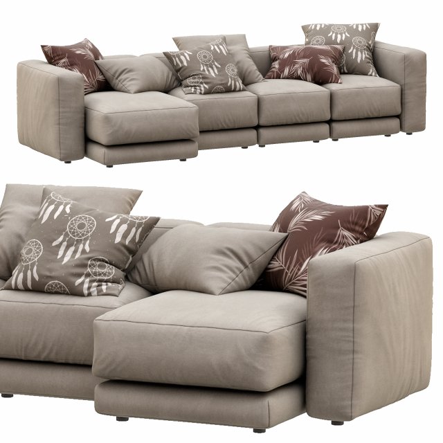 sofa lewis by montauksofa 3D 模型 .c4d .max .obj .3ds .fbx .stl .blend