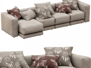 sofa lewis by montauksofa 3D Model