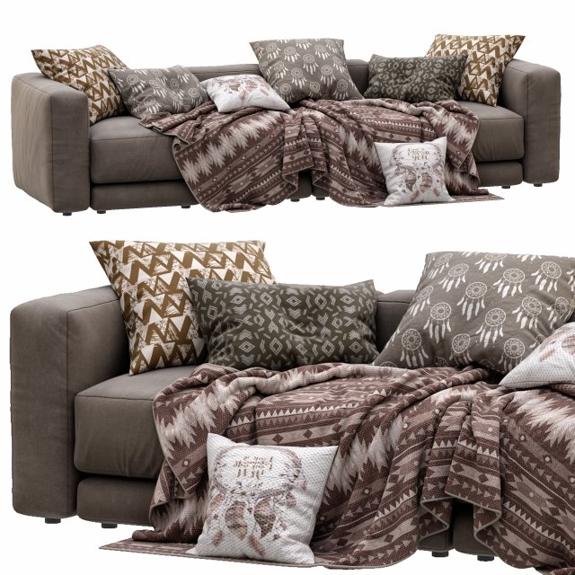 sofa lewis by montauksofa 3D Model .c4d .max .obj .3ds .fbx .stl .blend 