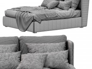 meridiani bed kira 3Dモデル
